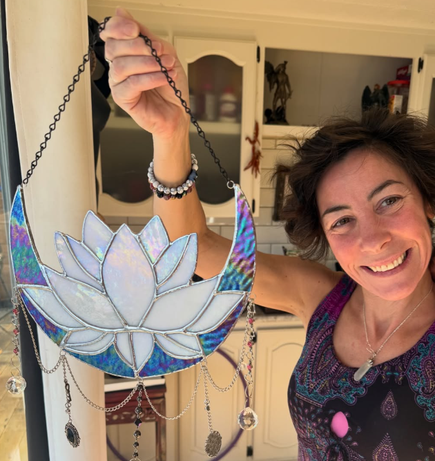 Christine Nash, glass artist and creative partner